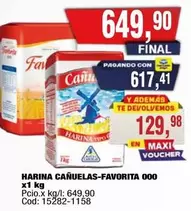 HARINA CAÑUELAS-FAVORITA 000 x1 kg