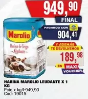 Marolio - HARINA MAROLIO LEUDANTE X 1 KG