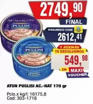 Puglisi - ATUN PUGLISI AC.-NAT 170 GR