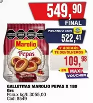 Marolio - GALLETITAS PEPAS X 180 GRS