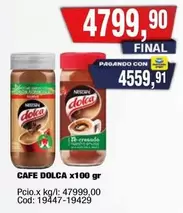 Dolca - CAFE DOLCA x100 gr