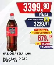 Coca cola - GAS. COCA COLA 1,75lt