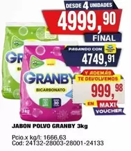 Granby - JABON POLVO 3kg
