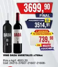 Dada - VINO DADA VARIETALES