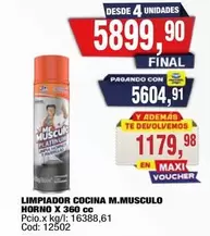 Platinum - LIMPIADOR COCINA HORNO X 360 CC