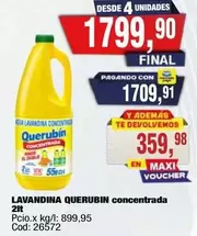 Querubin - LAVANDINA QUERUBIN concentrada 2lt