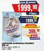 Platinum - LIMPIADOR VID.MULT. 900 ml