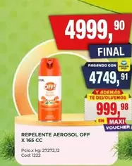 Off - REPENTE AEROSOL X 165 CC