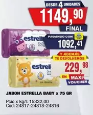 Estrella - JABON ESTRELLA BABY x 75 GR