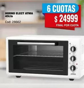 Atma - HORNO ELECT ATMA 45Lts Cod: 28662
