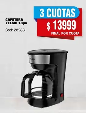 Yelmo - CAFETERA YELMO 18po Cod: 28283