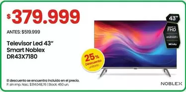 Noblex - Televisor Led 43" Smart