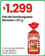 Nevares - Pan de hamburguesa