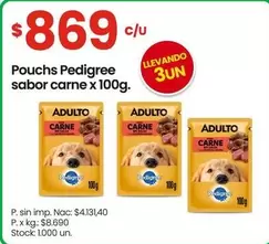 Pedigree - Pouches sabor carne