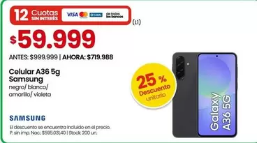 Samsung - Celular A36 5g