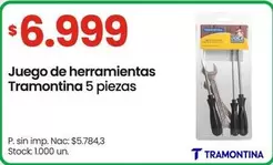 Tramontina - Juego de herramientas 5 piezas