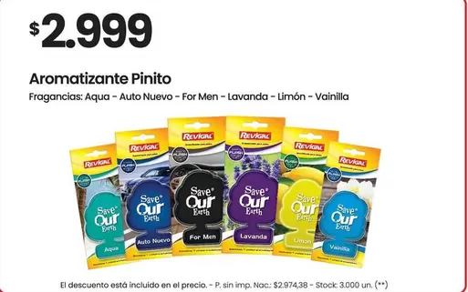 aqua - Aromatizante Pinito