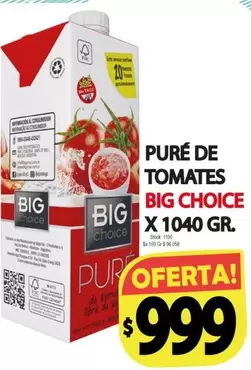 X$ - PURÉ DE TOMATES