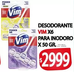 Vim - DESODORANTE VIM X6 PARA INODORO