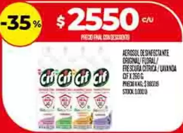 Cif - AEROSOL DE DESINFECTANTE