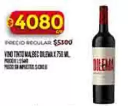 Dilema - VINO TINTO MALBEC