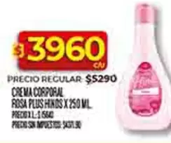 Hinds - CREMA CORPORAL ROSA PLUS HINOS