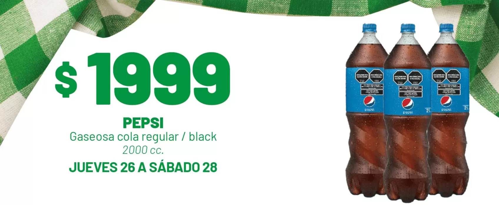 Pepsi - Gaseosa cola regular / black
