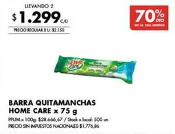 X$ - BARRA QUITAMANCHAS