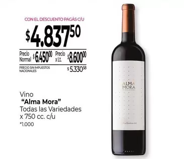 Alma Mora - Vino
