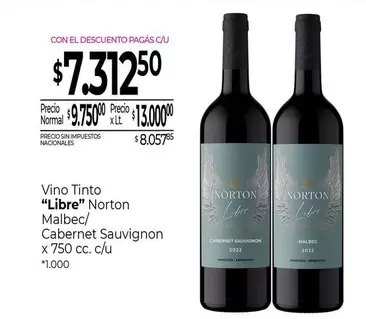 Norton - Vino Tinto "Libre"