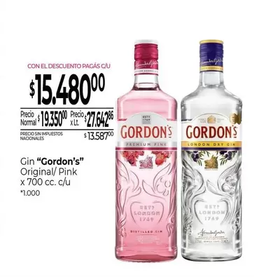 Gordon's - Gin Original/ Pink