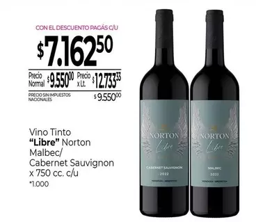Norton - Vino Tinto "Libre"