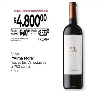 Alma Mora - Vino