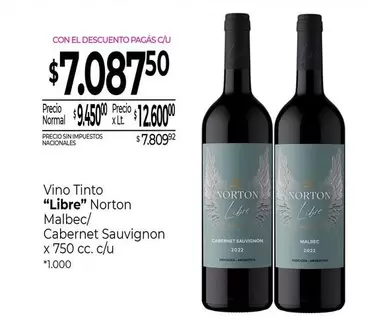 Norton - Vino Tinto "Libre"