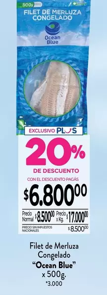 Ocean Blue - Filet de Merluza Congelado
