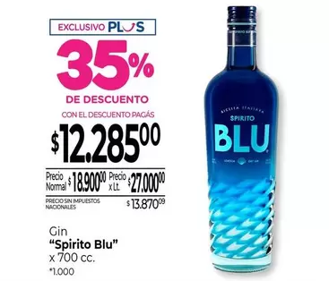 X$ - Gin "Spirito Blu"