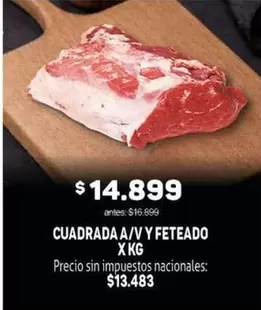 CUADRADA A/V Y FETEADO X KG