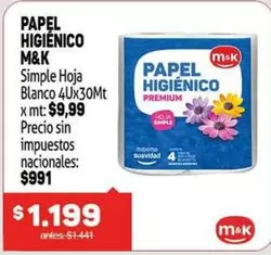 M&K - PAPEL HIGIENICO
