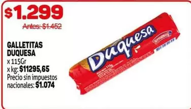 Duquesa - GALLETITAS DUQUESA