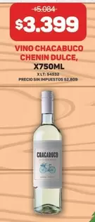 Chacabuco - VINO CHACABUCO CHENIN DULCE, X750ML