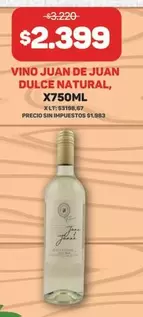 Dulce Natural - VINO JUAN DE JUAN DULCE NATURAL