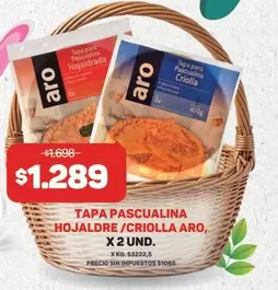 Aro - Tapa Pascualina Hojaldre / Criolla