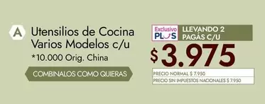 Utensilios de Cocina Varios Modelos