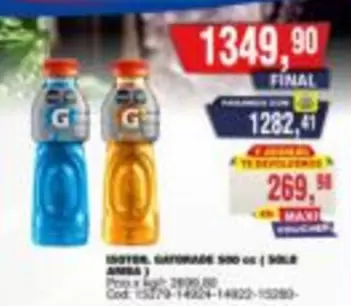 Gatorade - ISOTONIC GATORADE 500 cc (SOLE