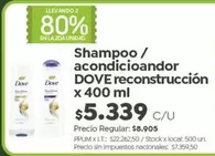 Dove - Shampoo / acondicionador reconstrucción