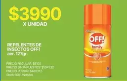 Off - REPELENTES DE INSECTOS