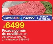 Picada com
un de novillito