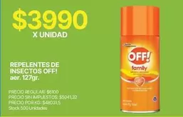 Off - REPELENTES DE INSECTOS aer.