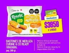 X$ - BASTONES DE MERLUZA rebozados