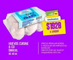 Cuisine - HUEVOS CUISINE 6 CO blancos